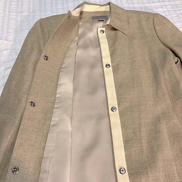 TALORA (a Nordstrom brand) linen knee length three season coat - Picture 5 of 8